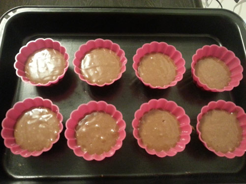 Шоколадные кексы с творожным кремом. Шаг 7