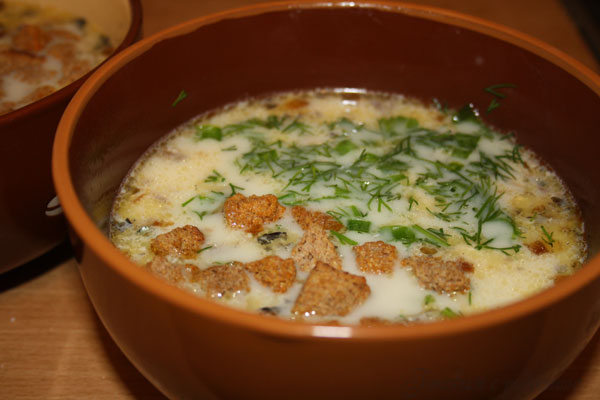 Сырный суп с рыбой. Шаг 5